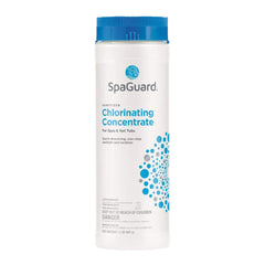 SpaGuard close-up of fast-dissolving granular texture highlighting quick dissolve benefit