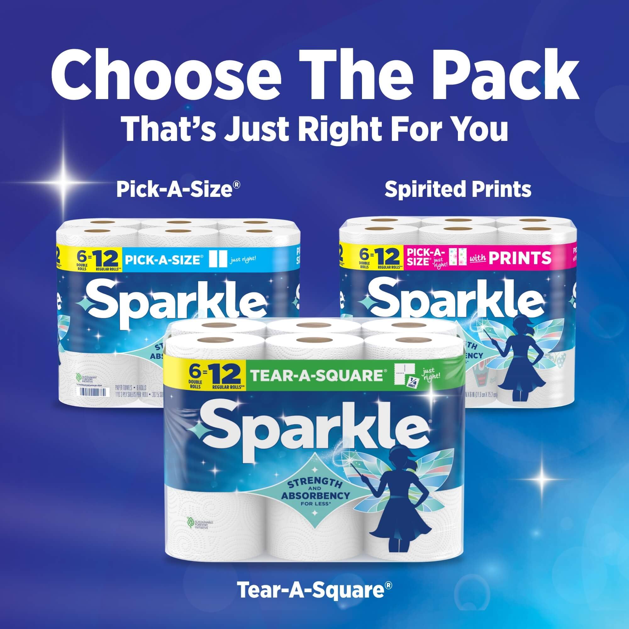SPARKLE wiping a dining table showing streak-free, quick drying benefit