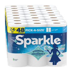 SPARKLE front packaging showing 24 double rolls and value pack benefit