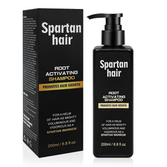 SPARTAN HAIR front bottle view showing product and benefits