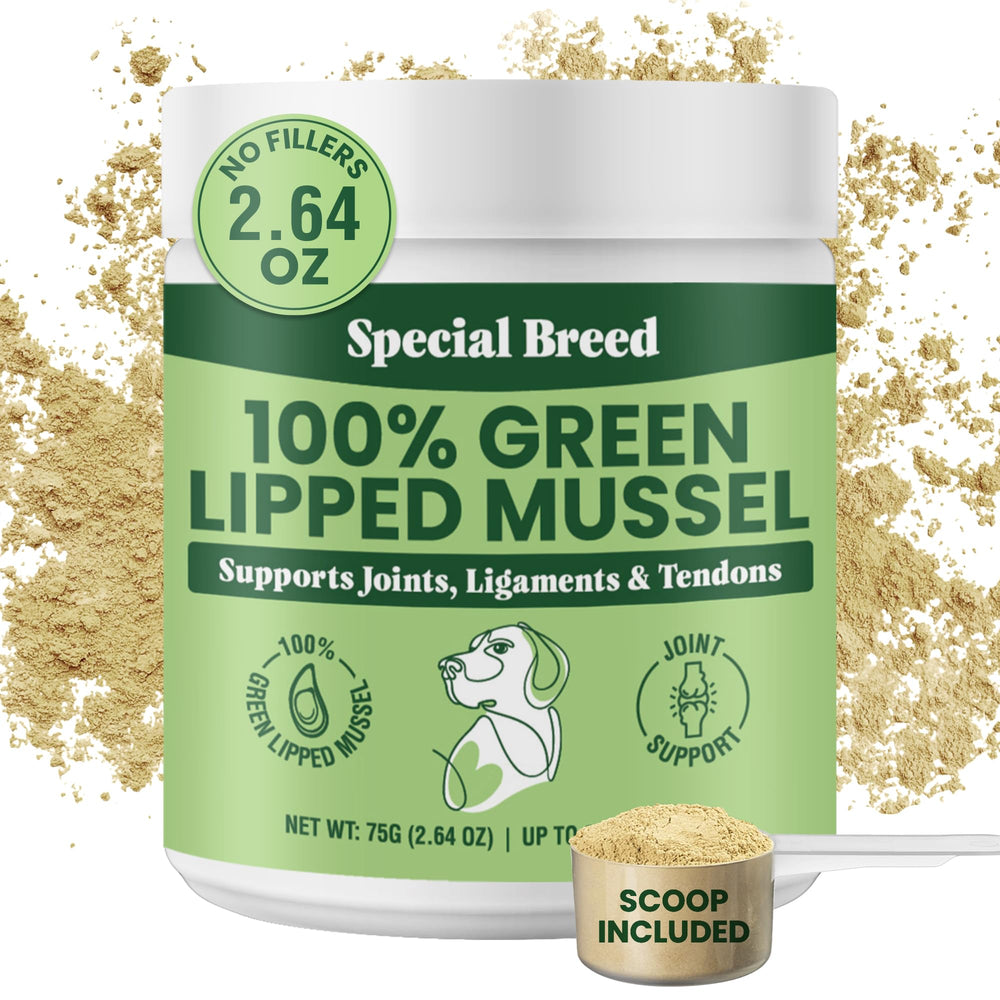 Special Breed front packaging showing 75g jar and labeling benefits