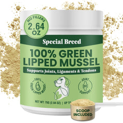 Special Breed front packaging showing 75g jar and labeling benefits