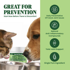 Special Breed spoon portion size demonstrating quick daily scoop for servings