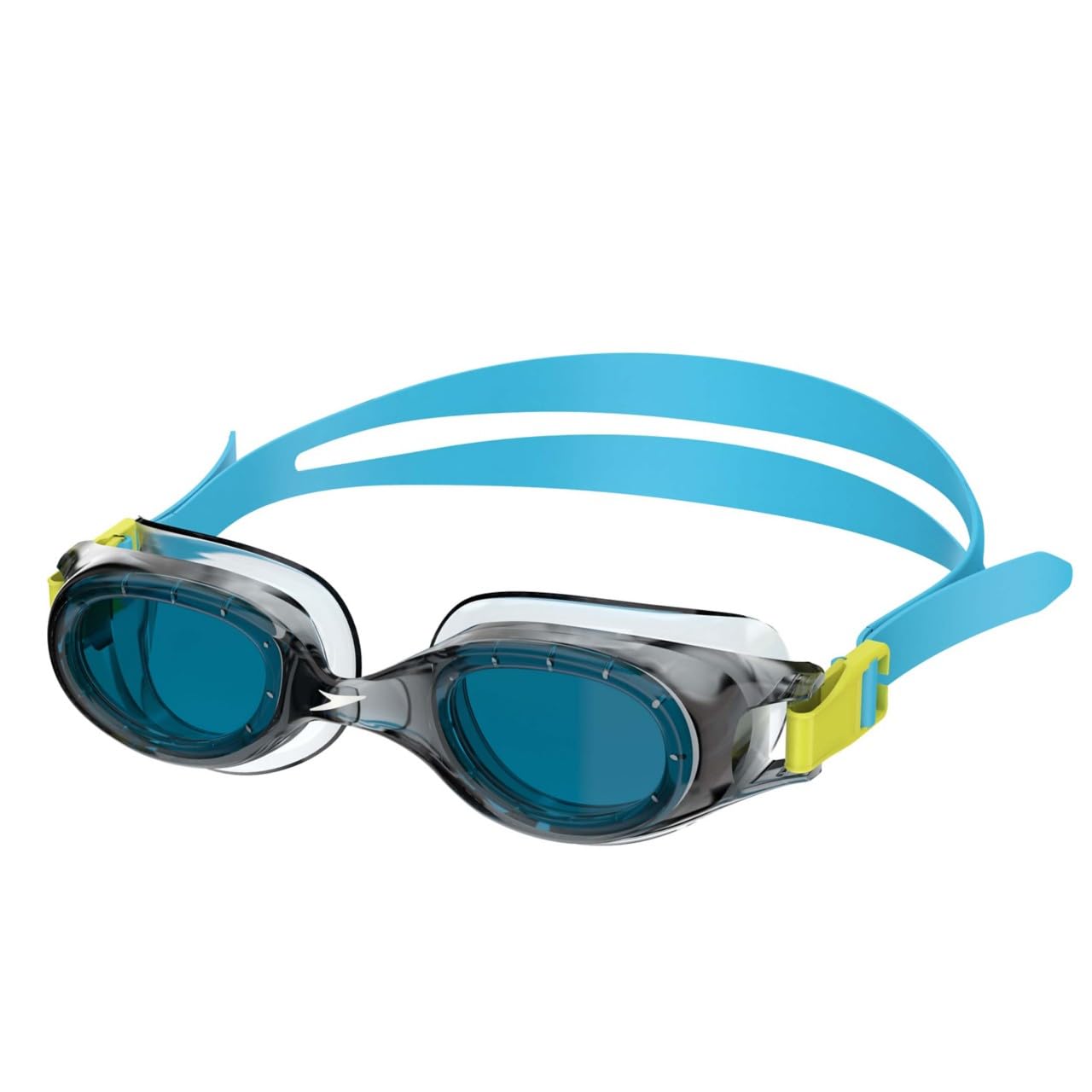 Speedo Hydrospex worn by child in pool demonstrating clear vision and protection