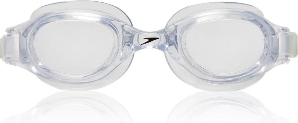 Speedo Hydrospex front view showing clear lenses and comfortable frame for reliable vision