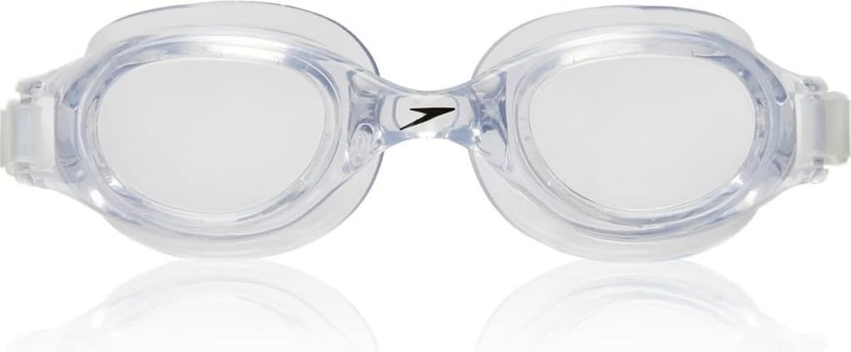 Speedo Hydrospex front view showing clear lenses and comfortable frame for reliable vision