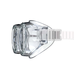 Speedo Hydrospex worn in pool showing clear sightlines and UV protection benefit