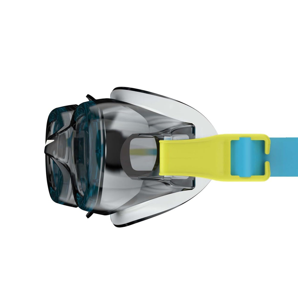 Speedo Hydrospex close-up of silicone seal and adjustable strap for comfort
