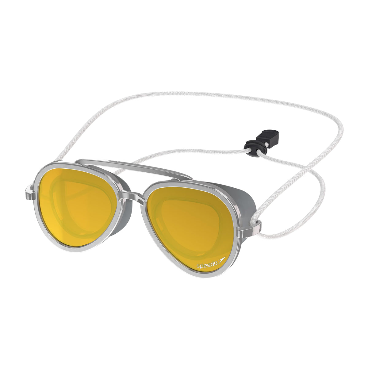 Speedo Sunny G front view showing compact kid-friendly shape and secure seal