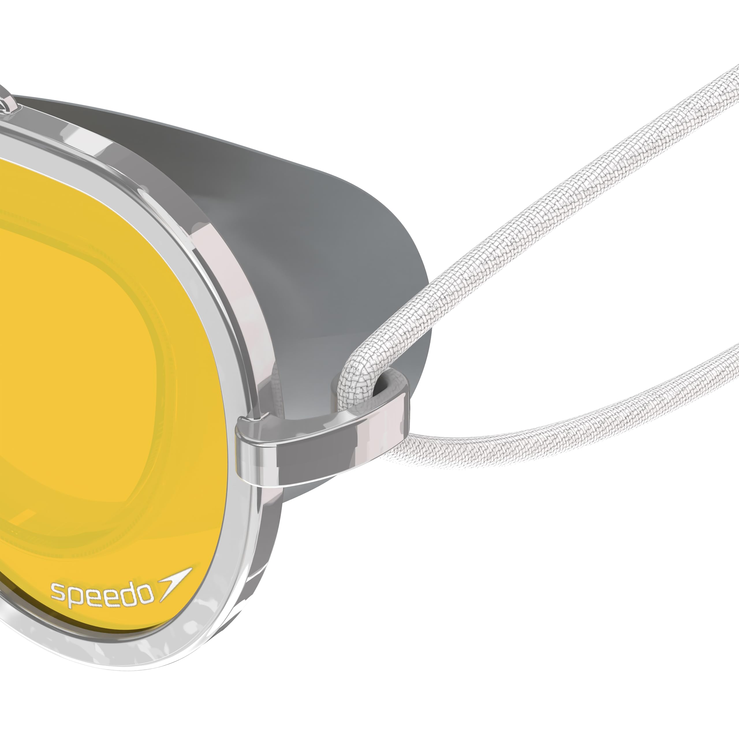 Child wearing Speedo Sunny G in pool showing clear vision and fit