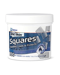 Spenco front packaging showing 2nd Skin 1 inch squares and quantity
