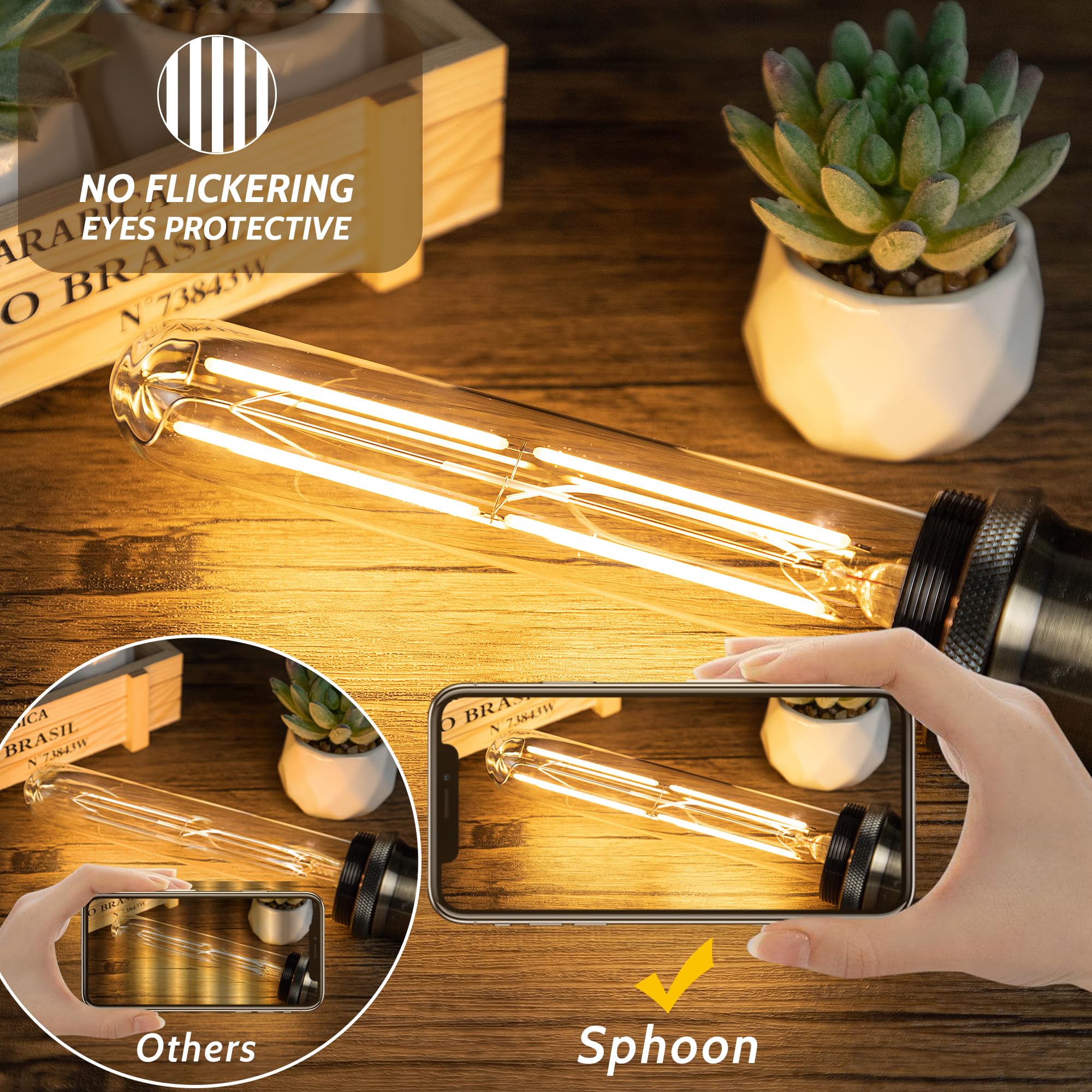 Sphoon T10 lighting an ambient living room to create cozy comfortable atmosphere