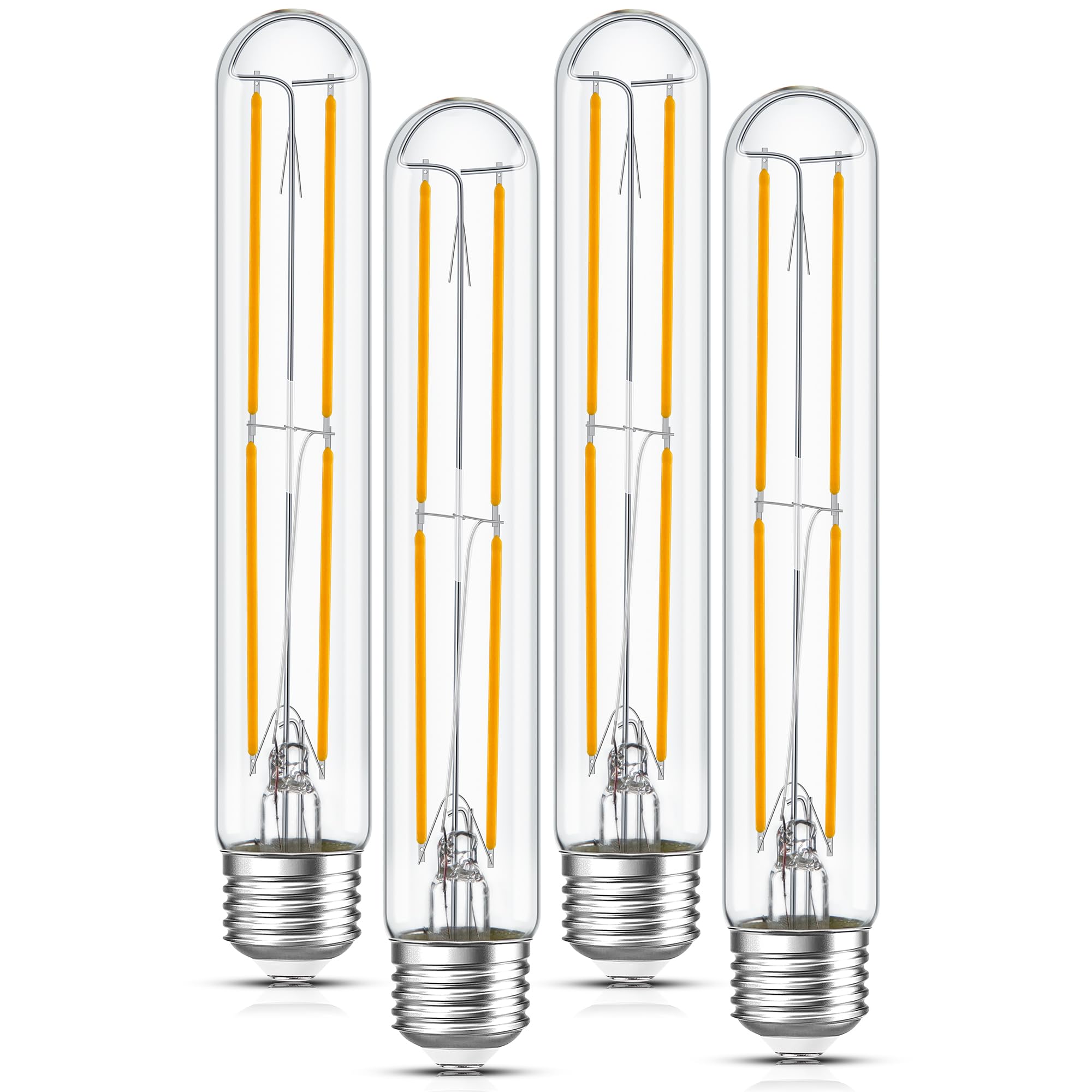 Sphoon T10 front view showing tubular filament and E26 base for decorative warm lighting