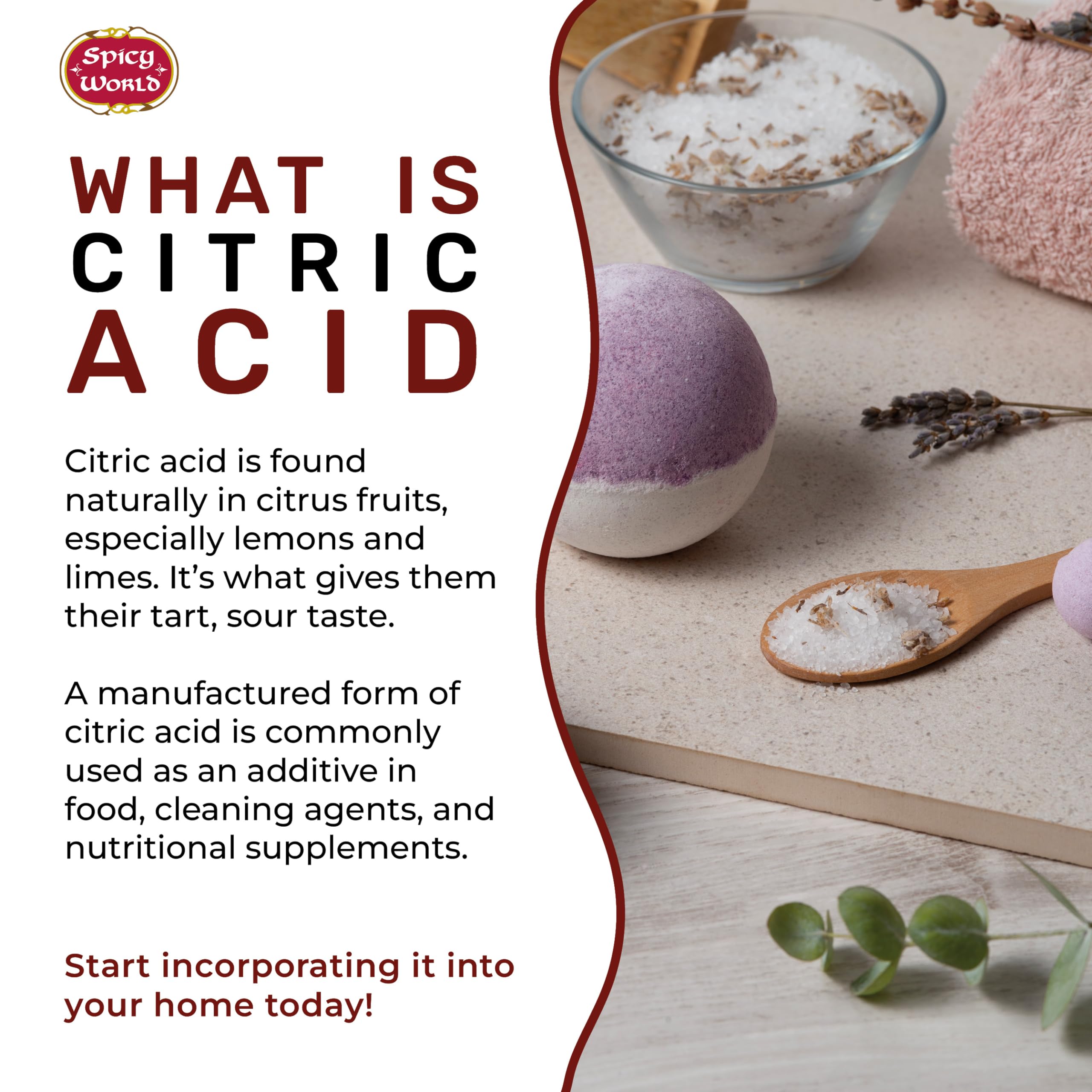 Spicy World citric acid descaling a kettle, removing mineral buildup effectively