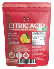 Spicy World granular citric acid close-up highlighting fine texture for precise use