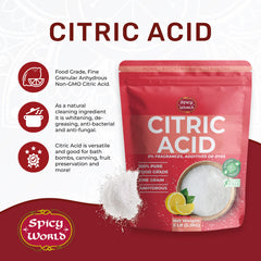Spicy World citric acid used in jam making, helping preserve color and flavor