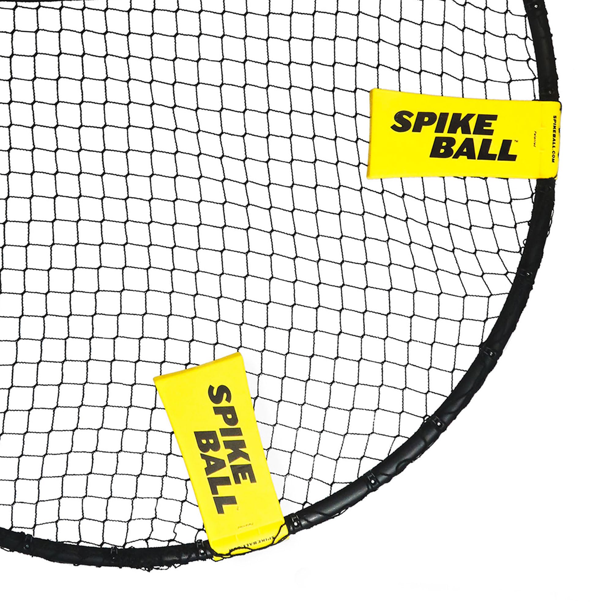 Spikeball frame assembly detail, Spikeball quick snap-together setup benefit