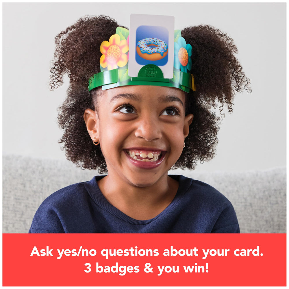 Spin Master Hedbanz picture cards fanned to reveal updated colorful illustrations