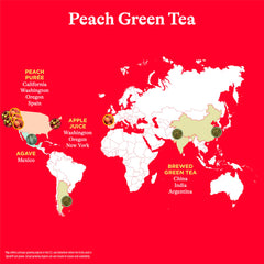 Close-up of peach puree used by Spindrift, highlighting real fruit taste