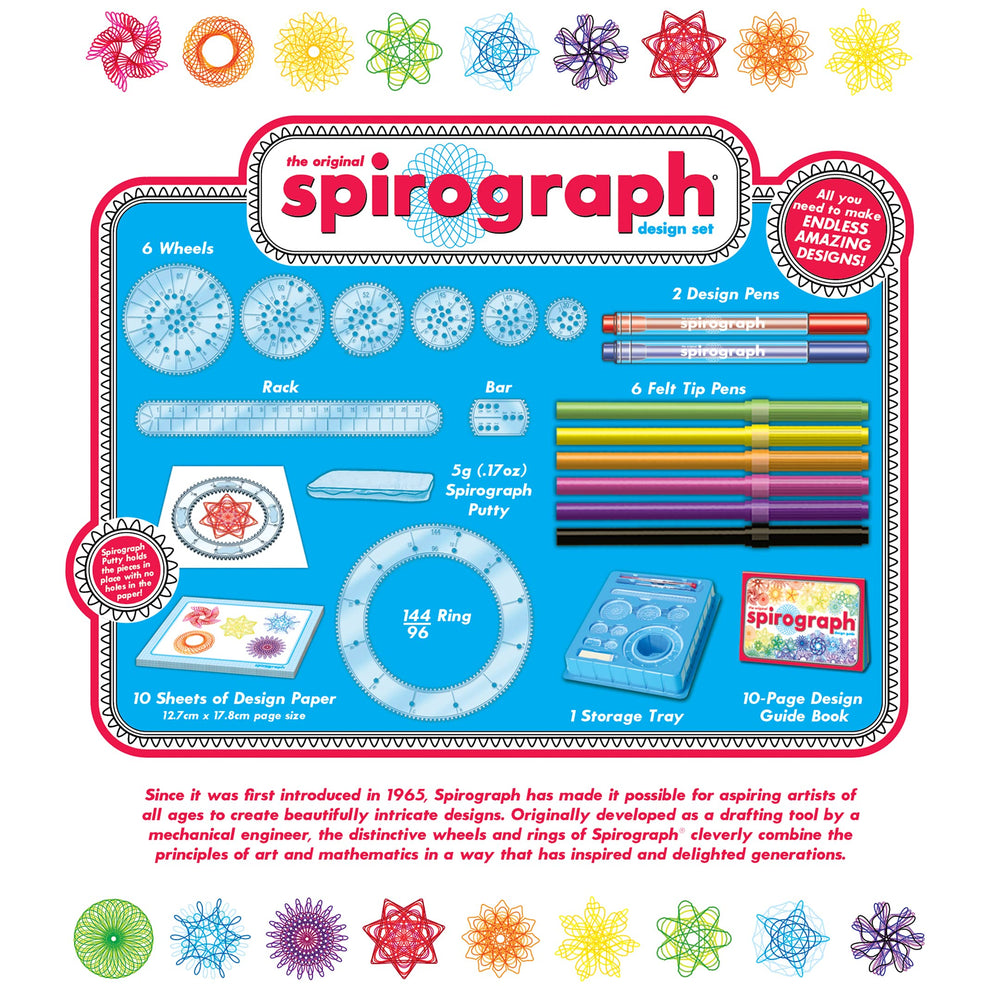 Spirograph precision wheels close-up showing teeth detail for smoother tracing