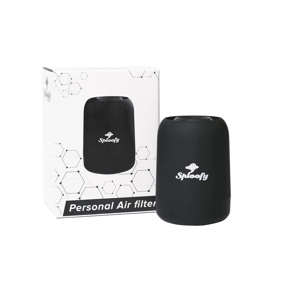 Sploofy PRO II label and control detail showing simple operation benefit