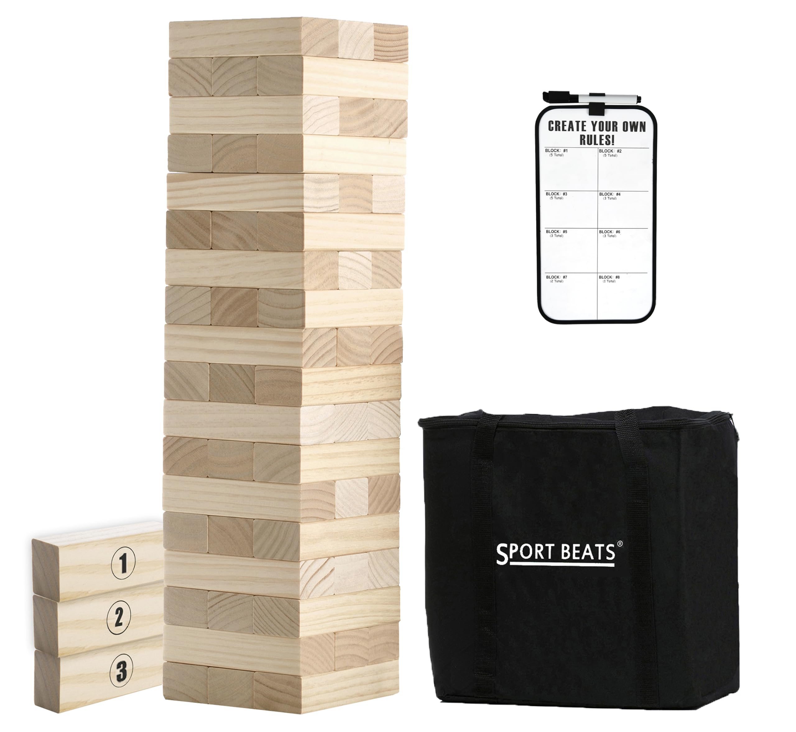 SPORT BEATS front packaging showing full large tower set and benefits