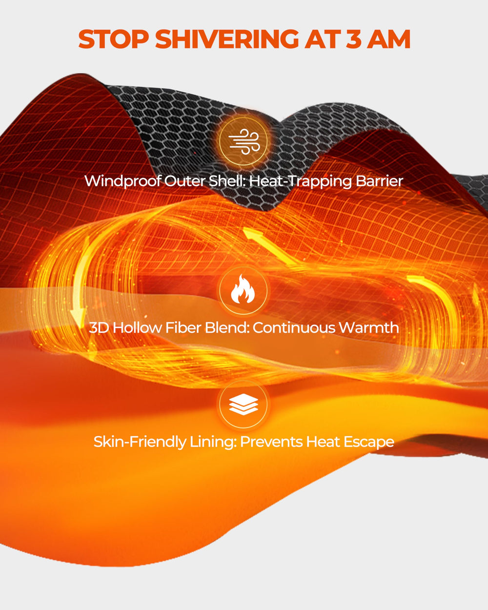 Sportneer zipper and hood detail highlighting adjustable warmth retention
