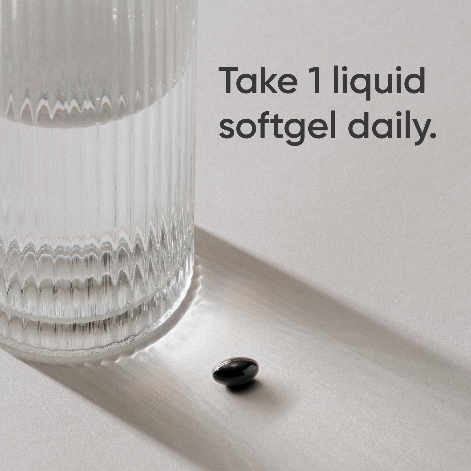 Sports Research softgel in hand showing size and convenient swallowability benefit