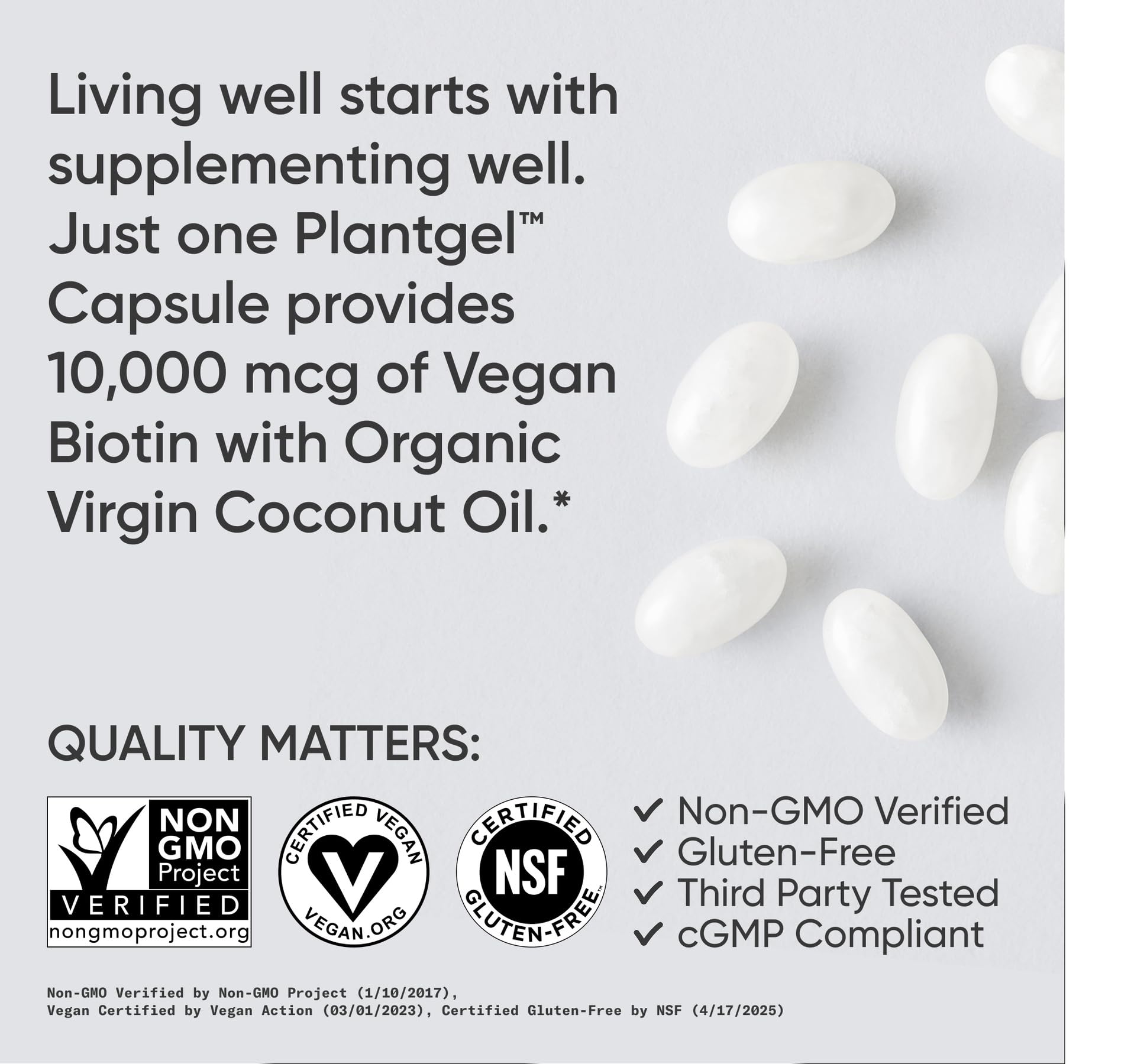 detailed supplement facts label from Sports Research showing ingredient transparency
