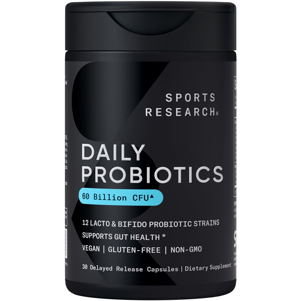 Sports Research front packaging showing product benefits and potency