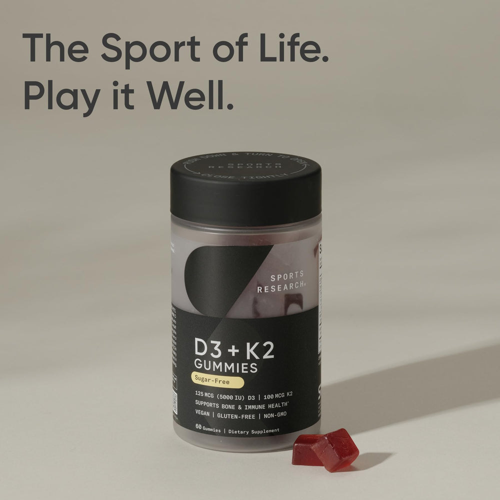 Sports Research gummies staged with breakfast to show daily routine fit