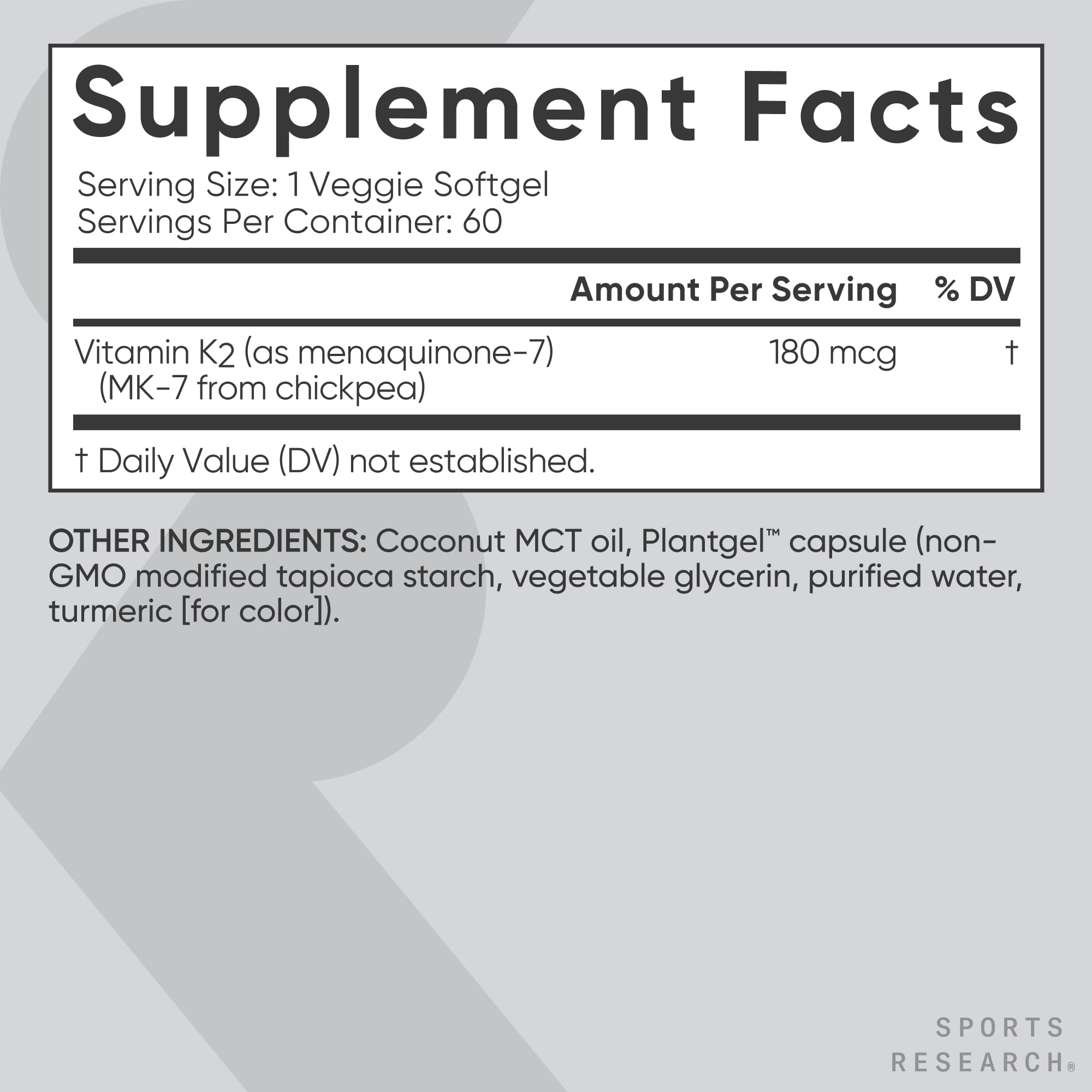 Sports Research bottle next to ruler and softgels for size and quantity clarity benefit