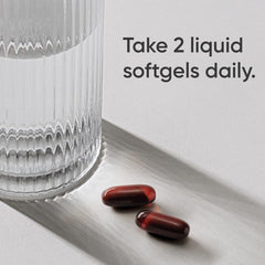 Sports Research softgels poured into palm showing convenient single-dose handling