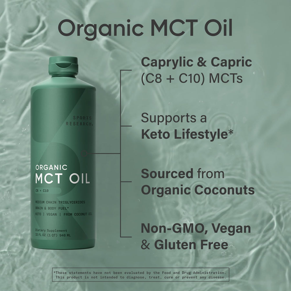 Sports Research MCT oil blended into coffee for creamy texture and quick fuel