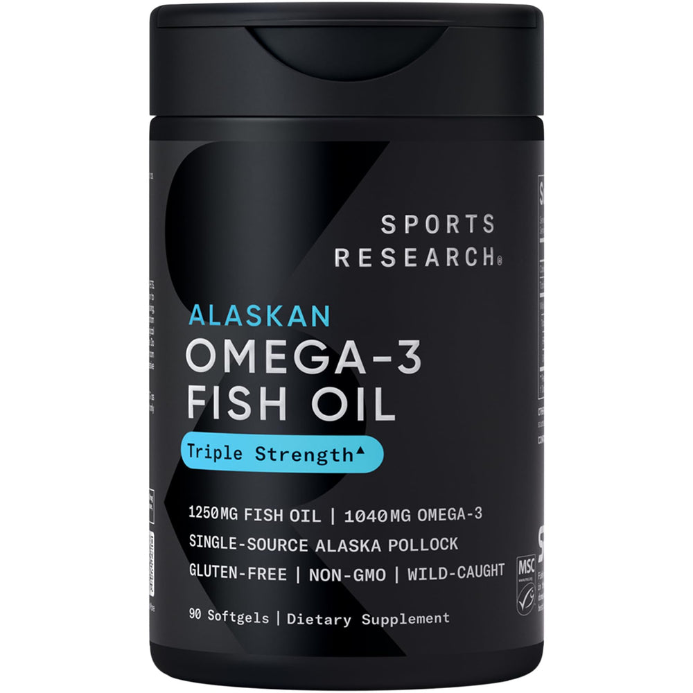 Sports Research front packaging showing bottle and branding for clear identification and purchase confidence