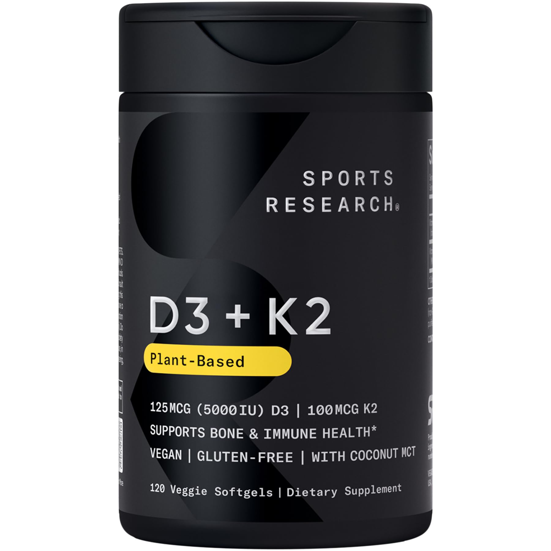 Sports Research bottle front label showing product name and benefits