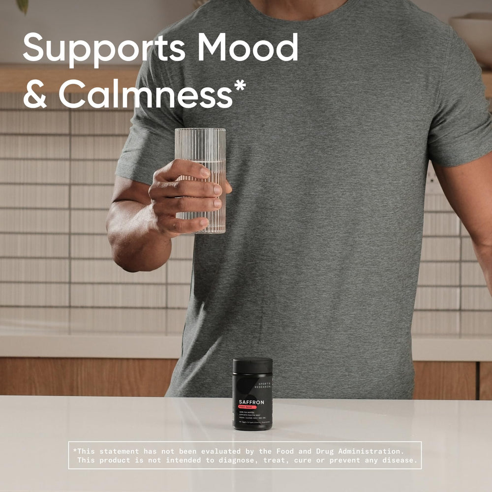 Sports Research bottle on kitchen counter suggesting daily routine integration benefit