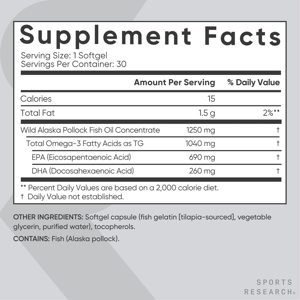 Sports Research MSC badge on bottle emphasizing sustainable sourcing