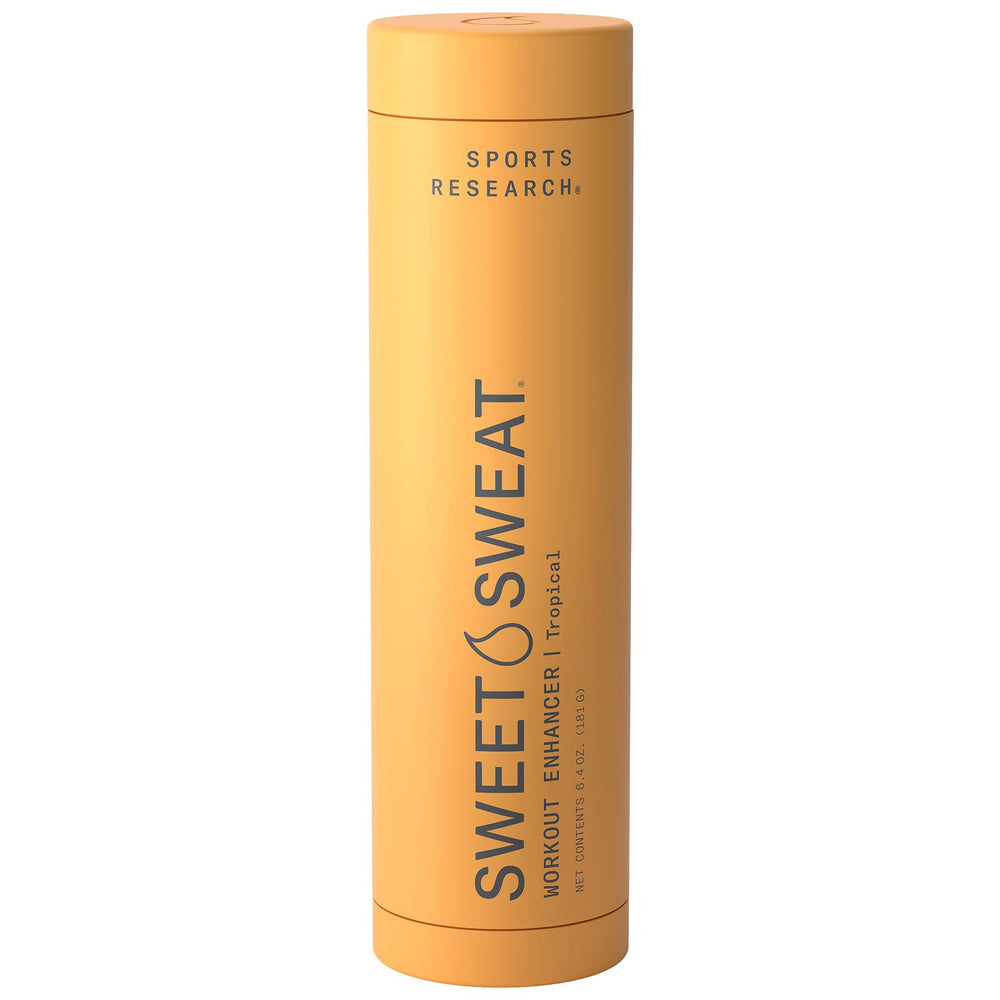 Sports Research Sweet Sweat front packaging showing tropical scent and benefits