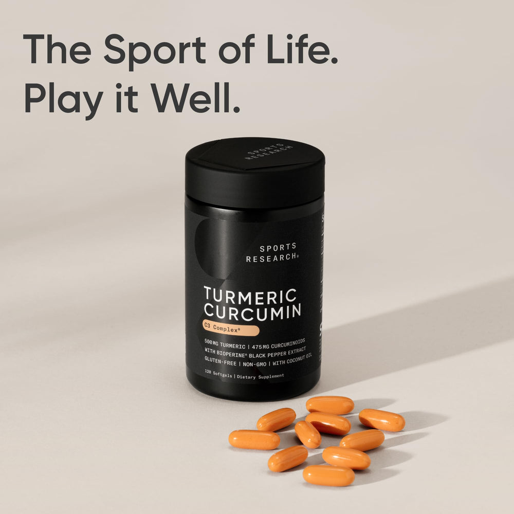 Packaging with recycle instruction and brand message, Sports Research sustainability note