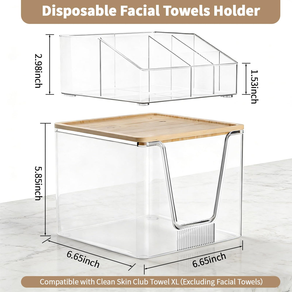 spospo bamboo lid closeup showing natural finish that keeps towels dust-free