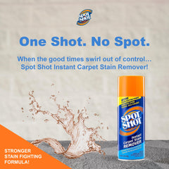 Spot Shot side label detail highlighting instructions and stain-targeting benefits