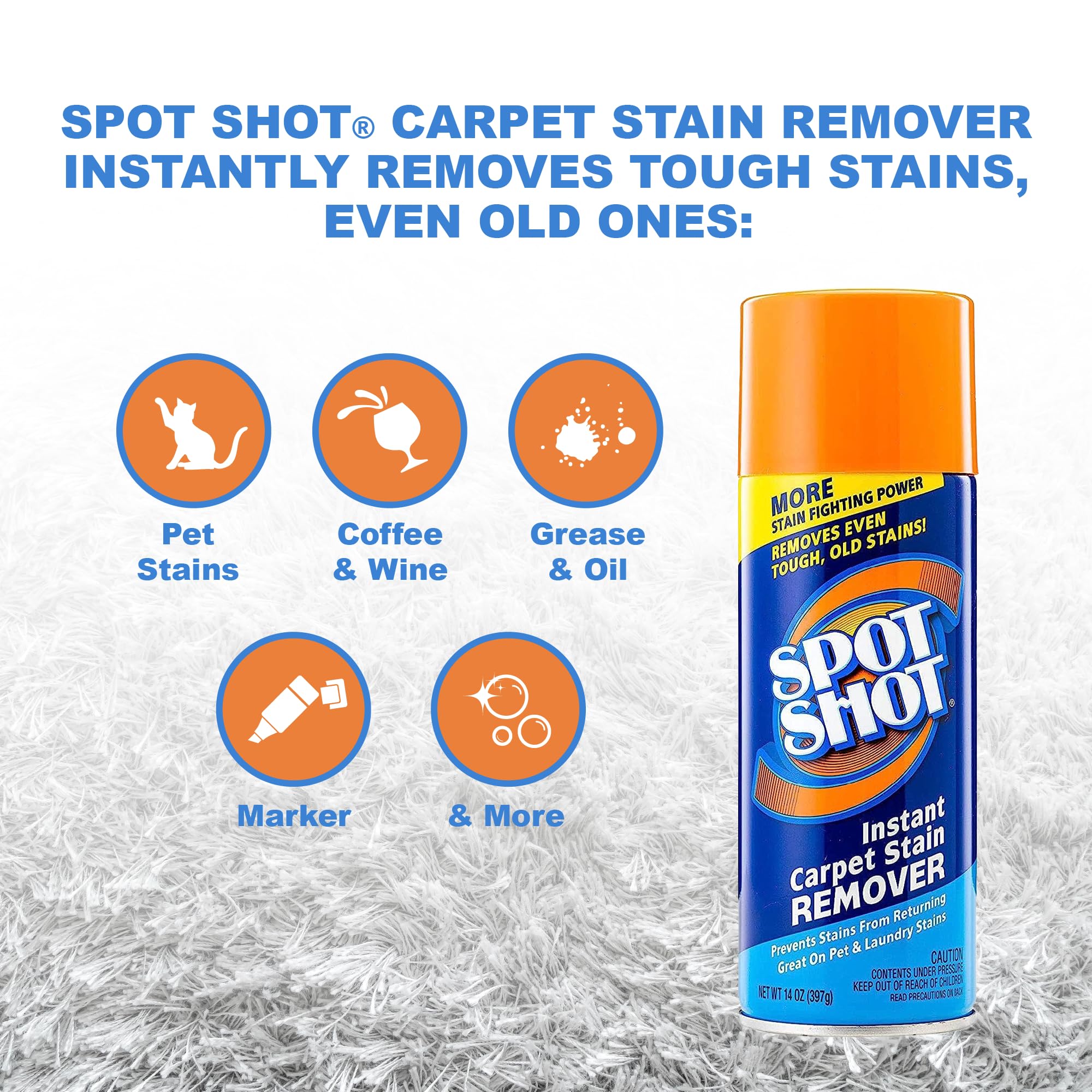Spot Shot-treated carpet close-up showing improved appearance after use