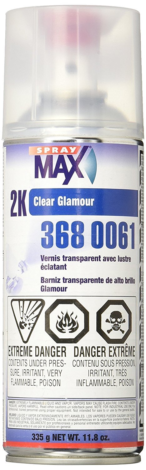 SprayMax USC 2K front can showing label and finish benefits