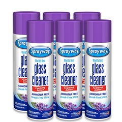 Sprayway front packaging showing lavender glass cleaner and streak-free benefit