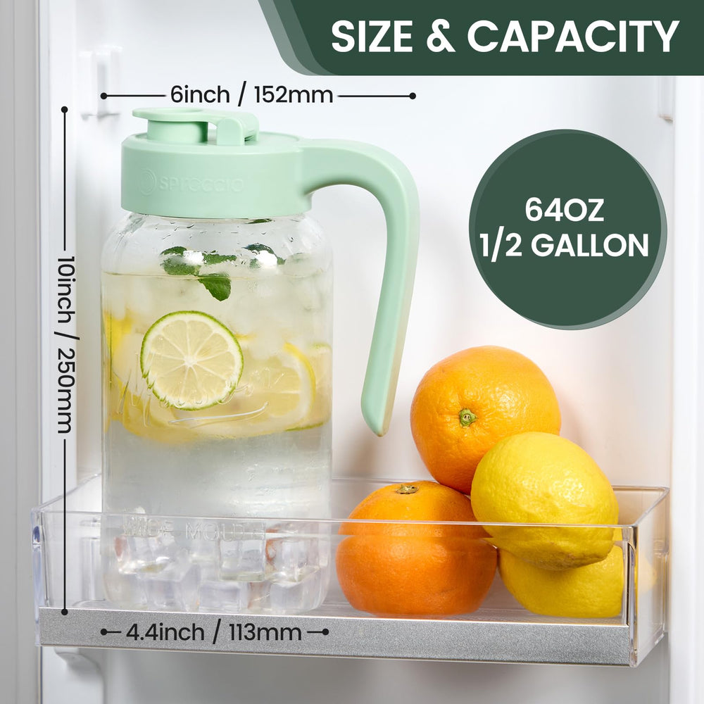 Spreccio pitcher pouring with ergonomic handle for steady pouring and spill control