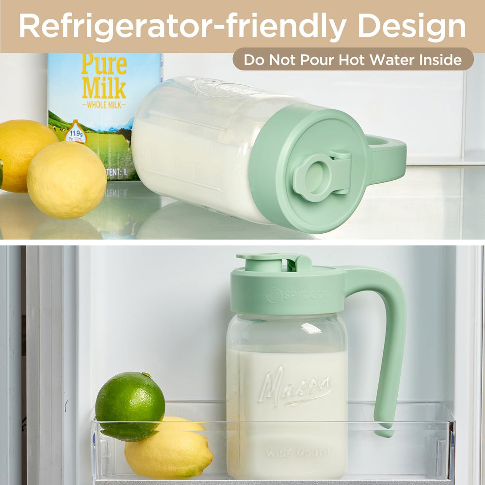 Spreccio wide mouth detail allowing easy milk transfer and ice addition