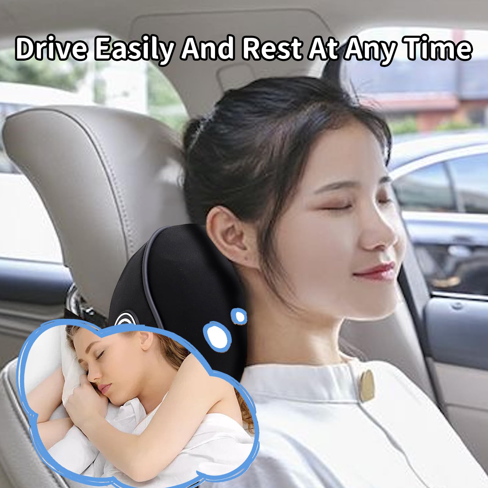 SPRFUFLY included sleep mask displayed to highlight light-blocking relaxation