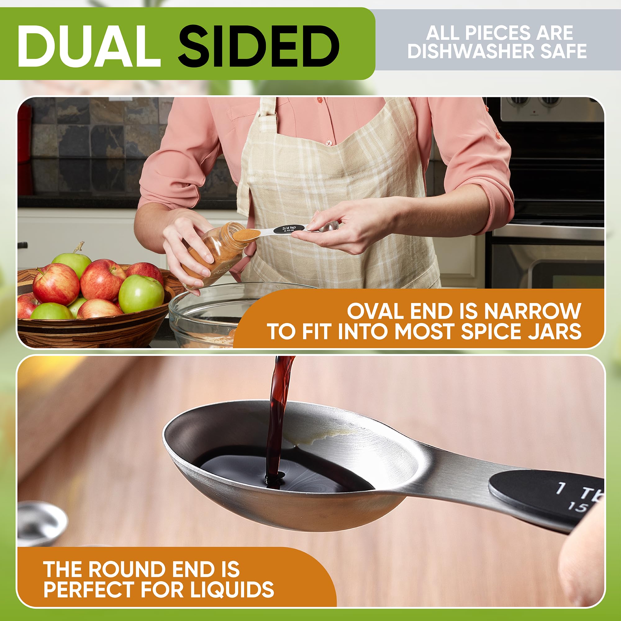 Spring Chef nested set stored flat to save drawer space and stay organized