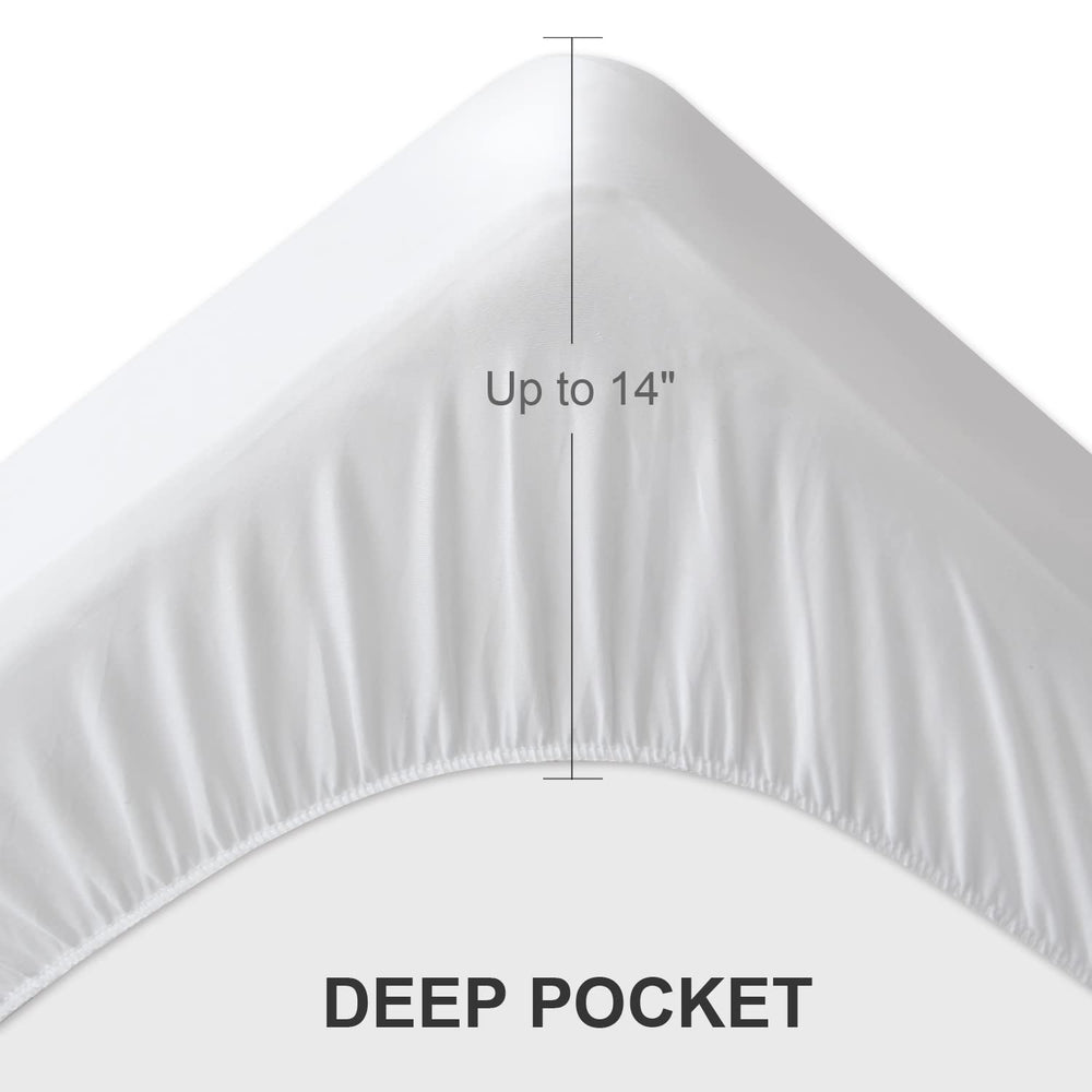 SPRINGSPIRIT protector on a twin bed in a bedroom showing easy maintenance